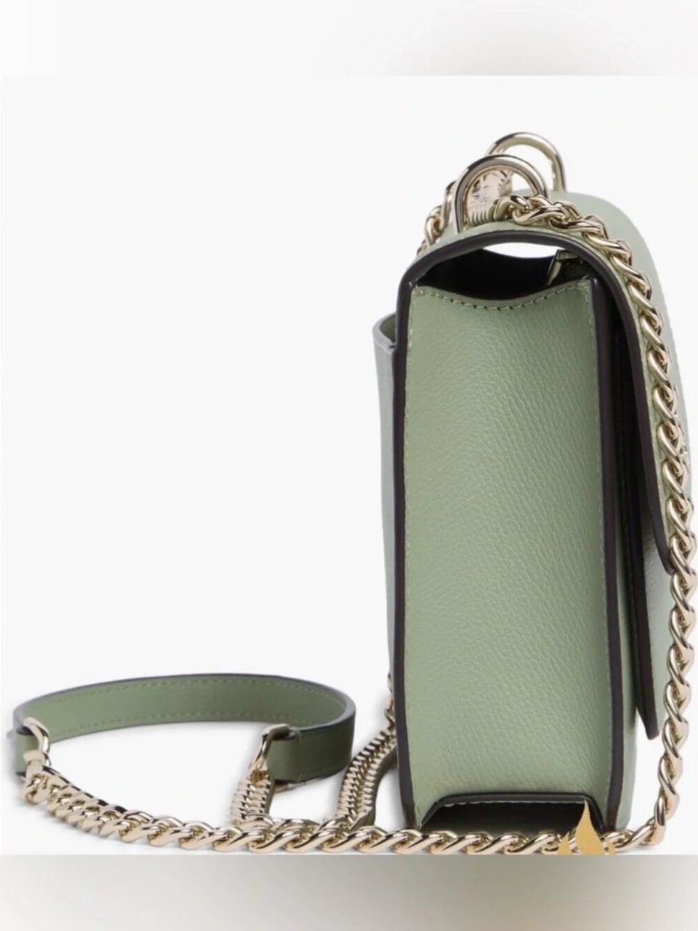 KATE SPADE 'REMI' MINT GREEN LEATHER CROSSBODY WITH GOLD CHAIN NWOT - Picture 5 of 7